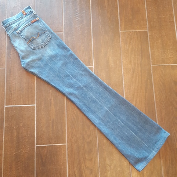 7 for all Mankind Flare Boot Cut Medium Wash - Picture 2 of 6